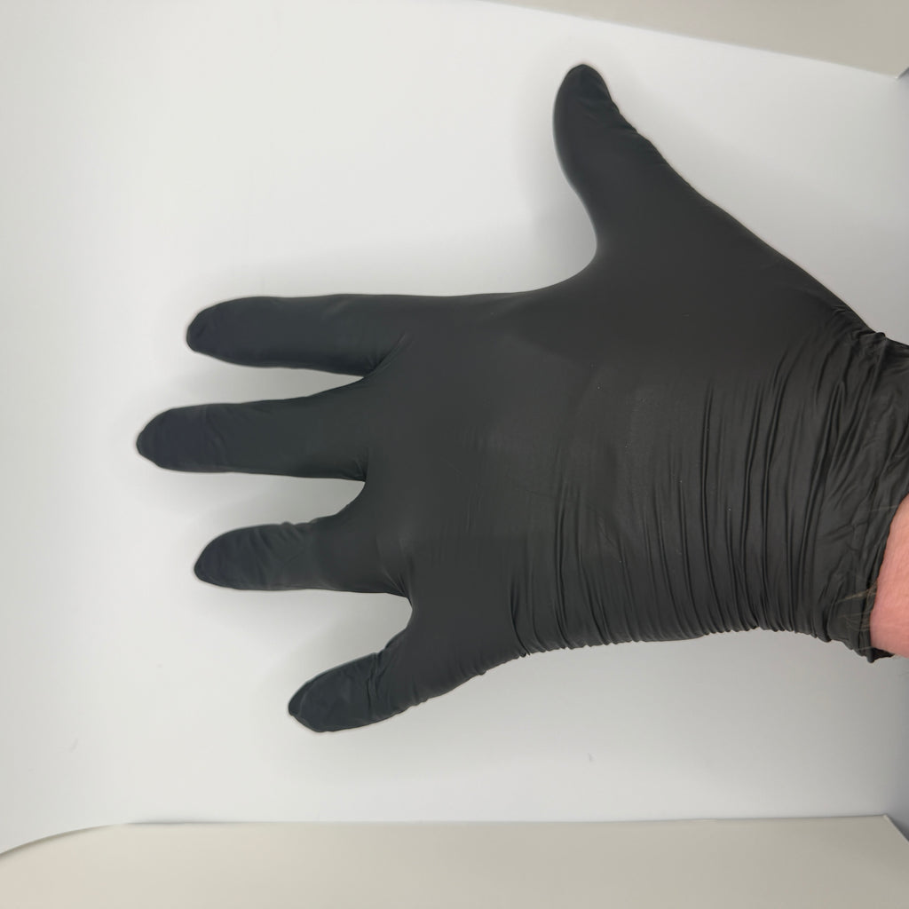 Black Nitrile Gloves | One Size Fits Most