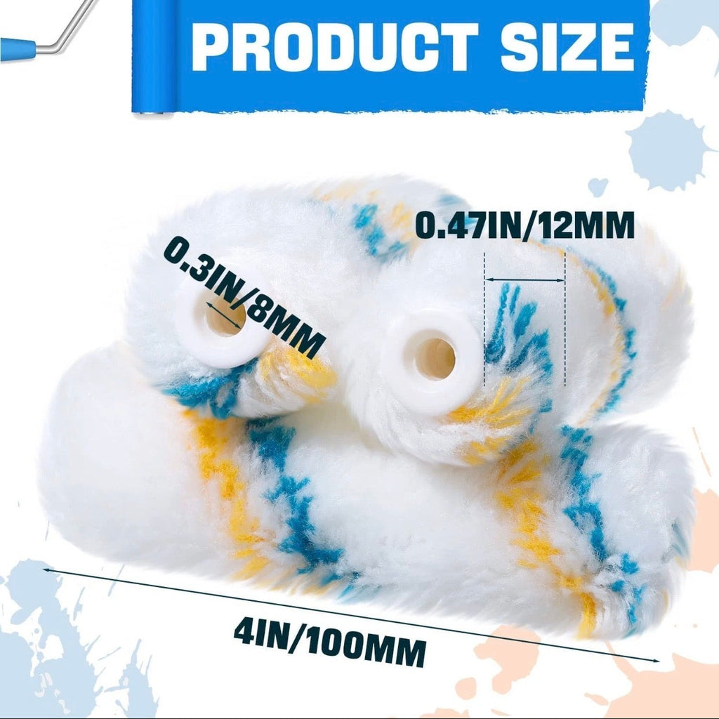 4" Microfiber Roller Heads