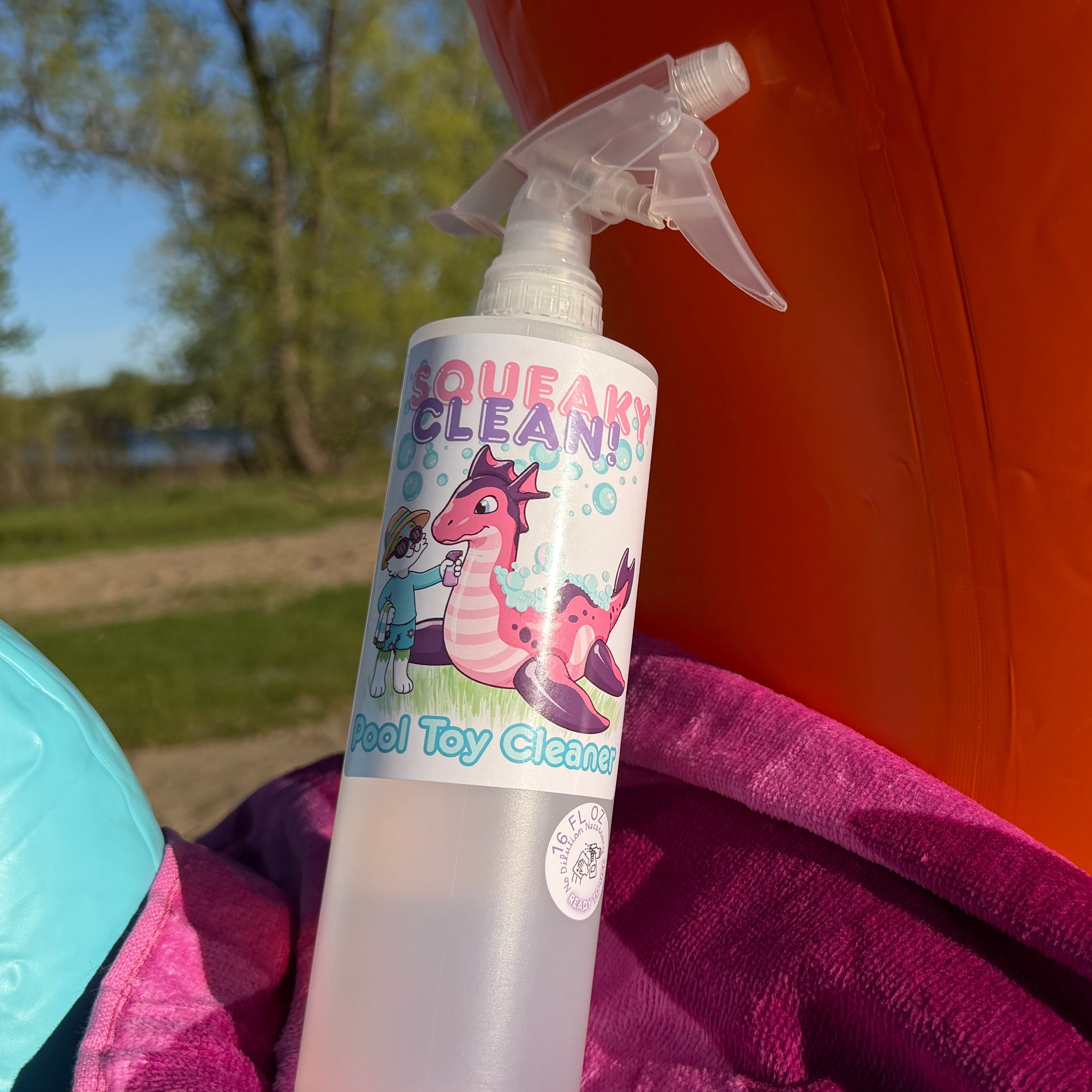 Squeaky Clean Pool Toy Cleaner | Ready to Use Spray